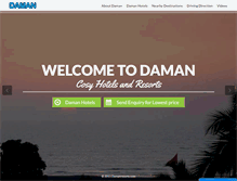 Tablet Screenshot of damanresorts.com